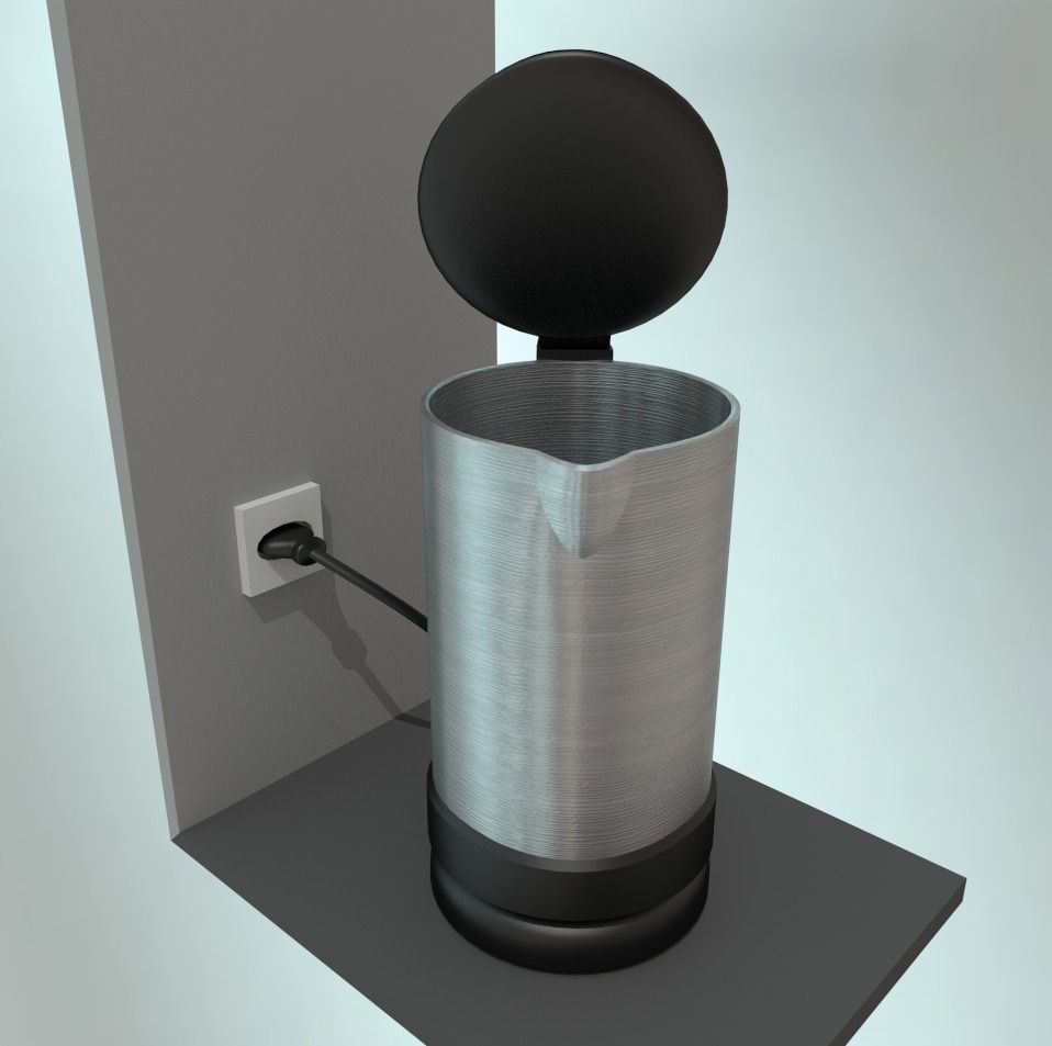 Water boiler rigged Free low-poly 3D model_13