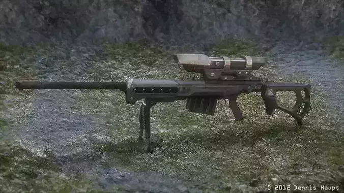 KSR-29 sniper rifle Free low-poly 3D model