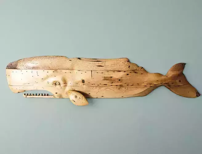 Hand-Carved Sperm Whale 5 3D model