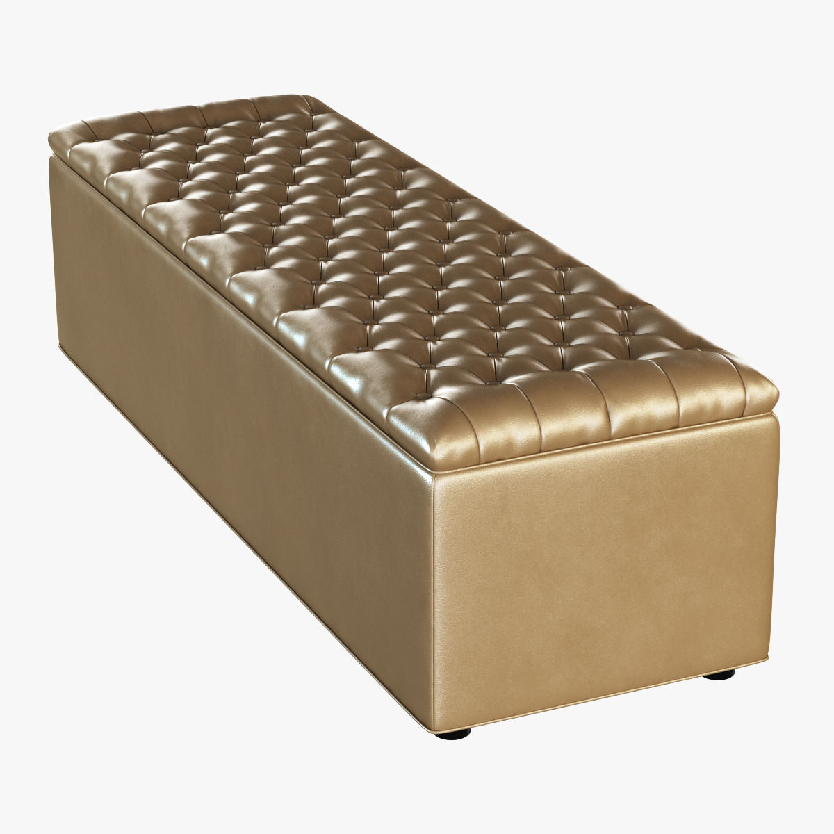 Banquette Sky Capitone 3D model_2