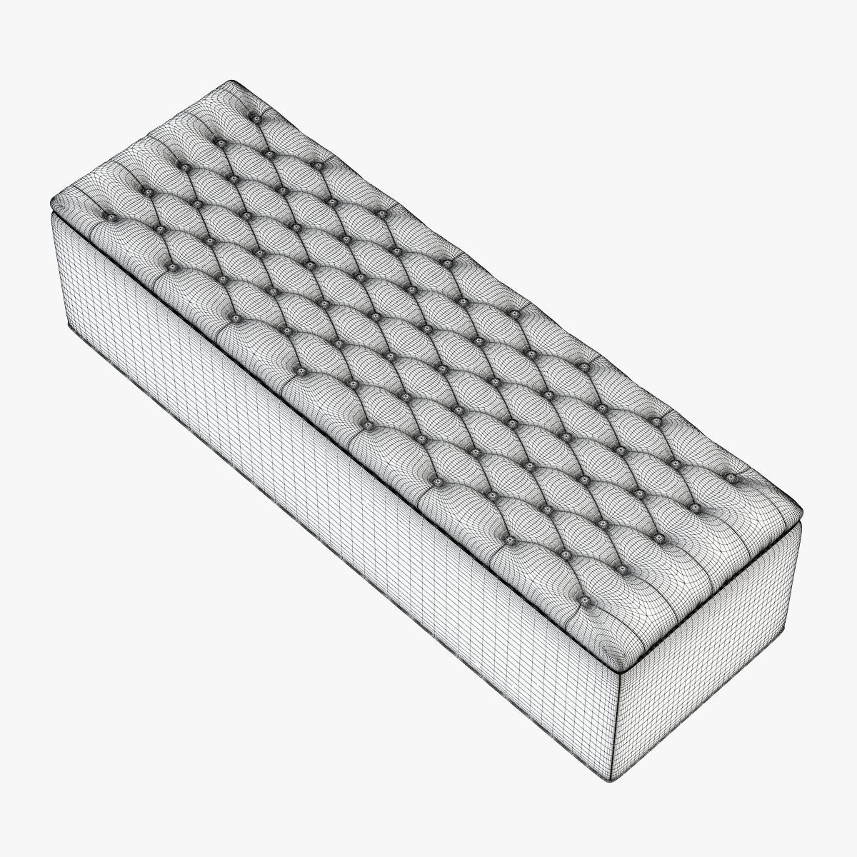 Banquette Sky Capitone 3D model_3