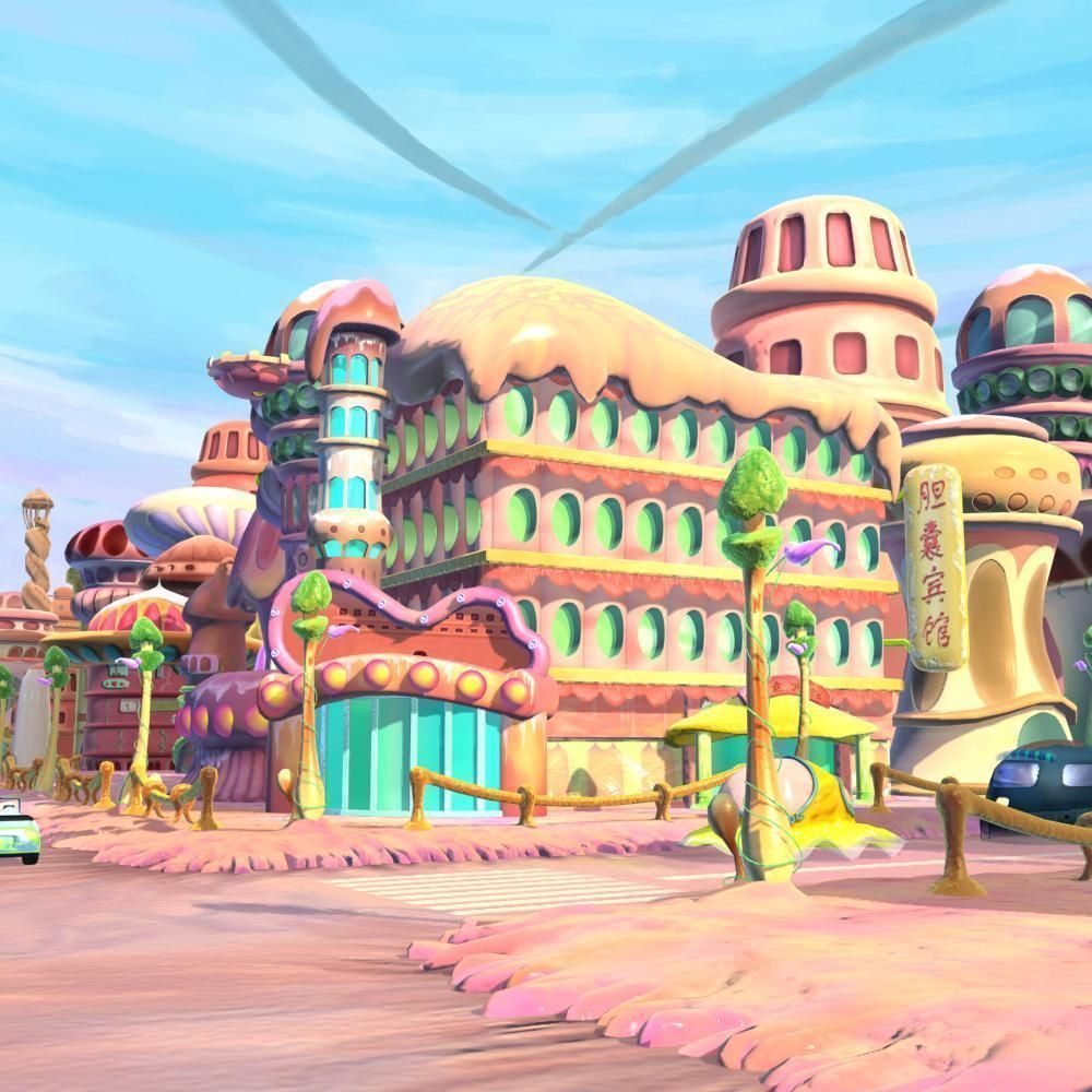 Cartoon Street View 3D model_10