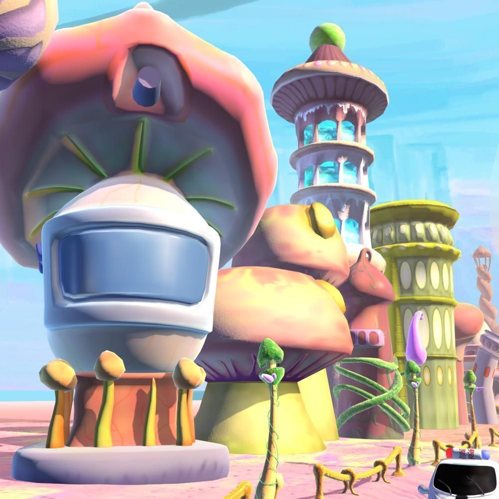 Cartoon Street View 3D model_7