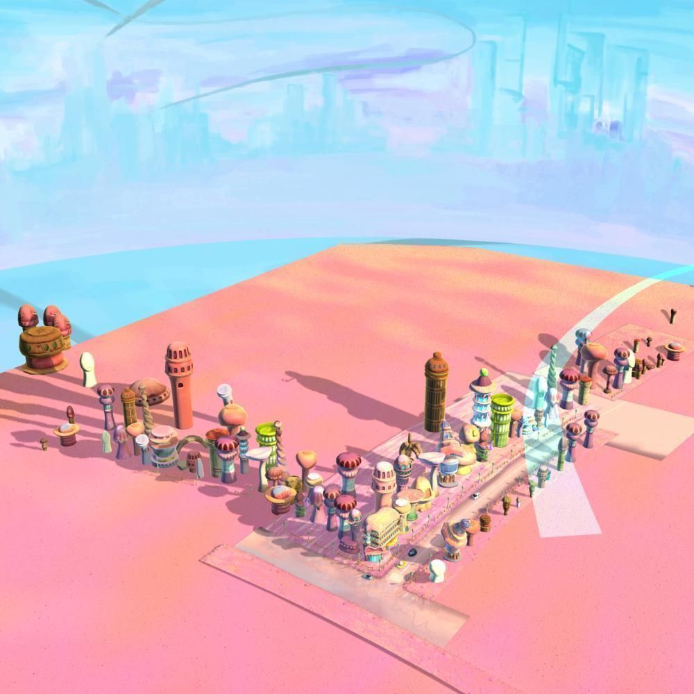 Cartoon Street View 3D model_6