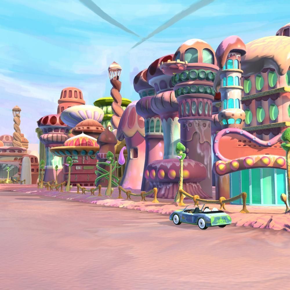 Cartoon Street View 3D model_1