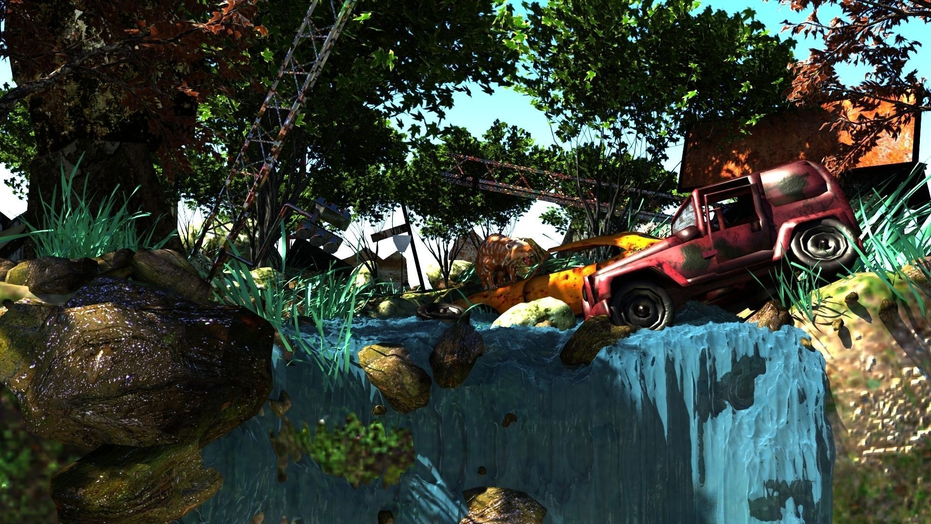 hunting tiger Free 3D model_3