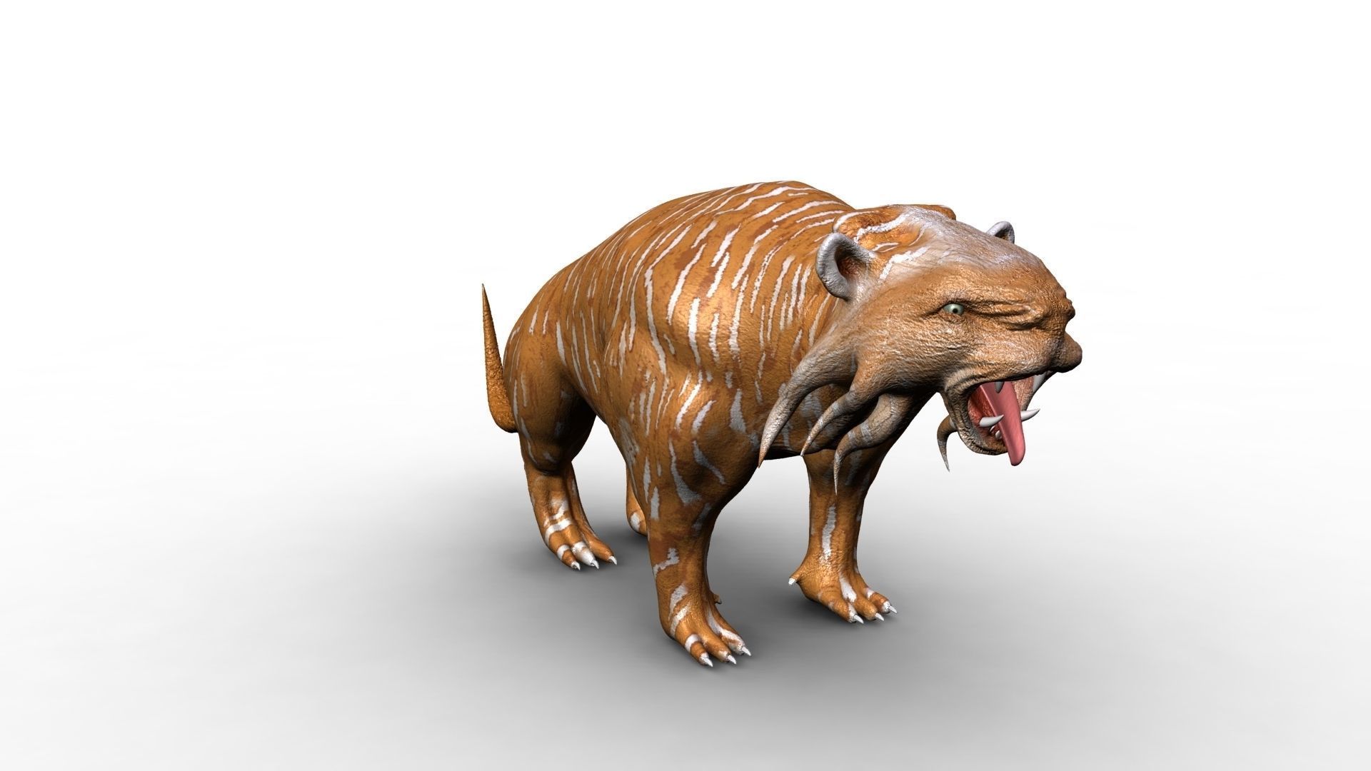 hunting tiger Free 3D model_5