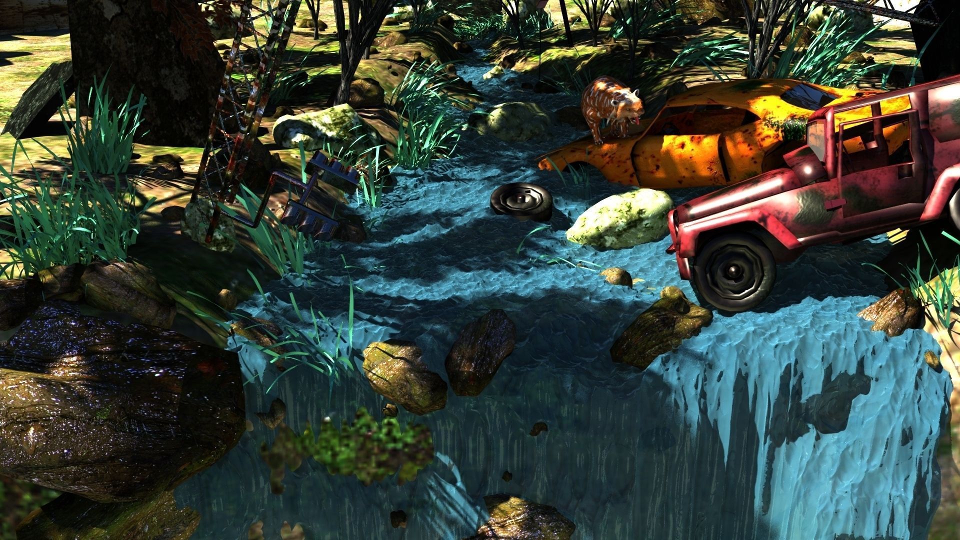 hunting tiger Free 3D model_2