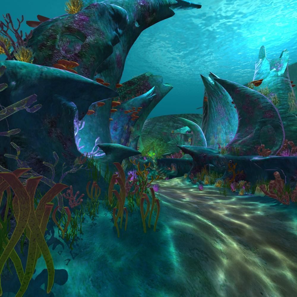Cartoon Undersea Scene 3D model_14