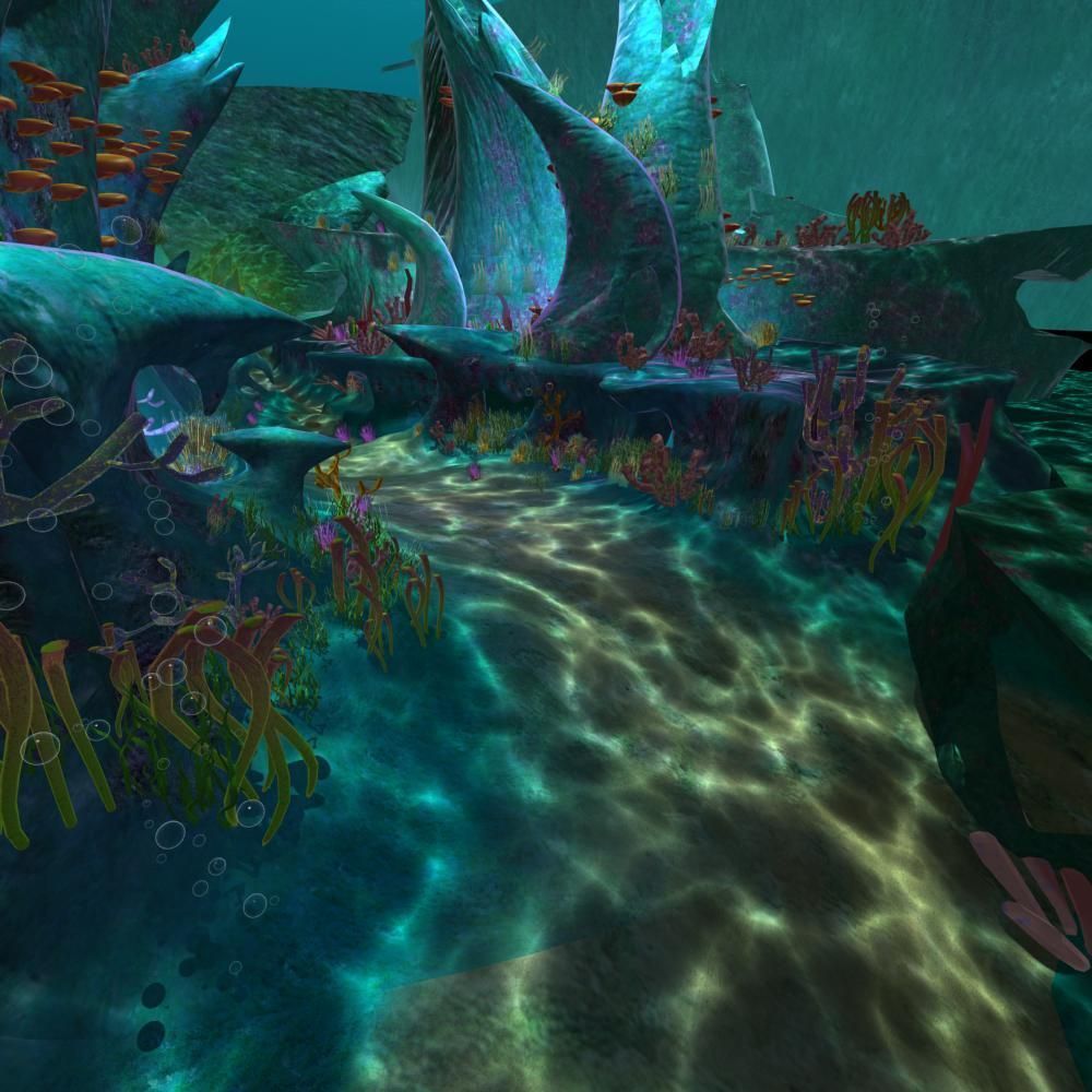 Cartoon Undersea Scene 3D model_6