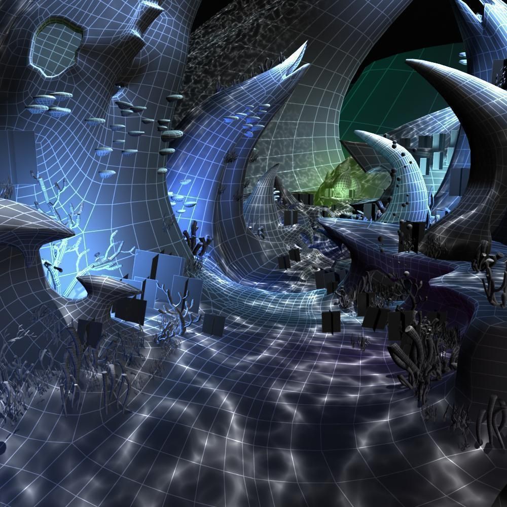 Cartoon Undersea Scene 3D model_9