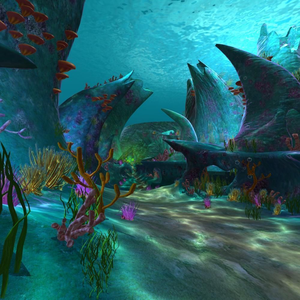 Cartoon Undersea Scene 3D model_8