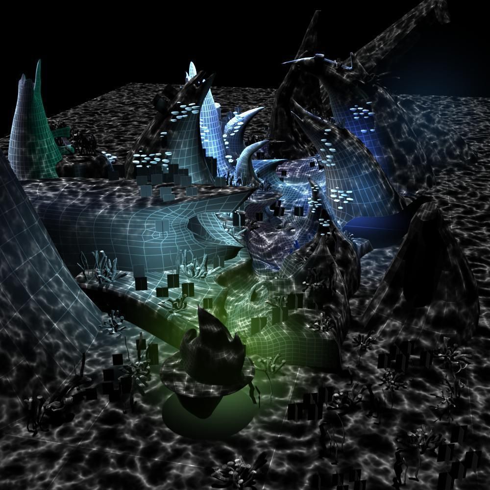 Cartoon Undersea Scene 3D model_10