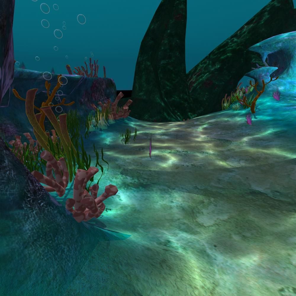 Cartoon Undersea Scene 3D model_16