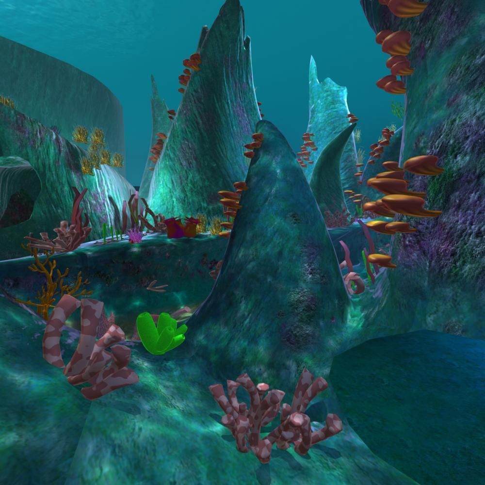 Cartoon Undersea Scene 3D model_12