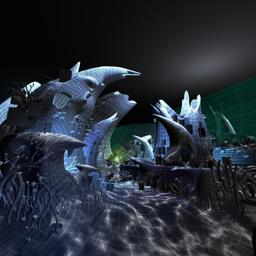Cartoon Undersea Scene 3D model_7