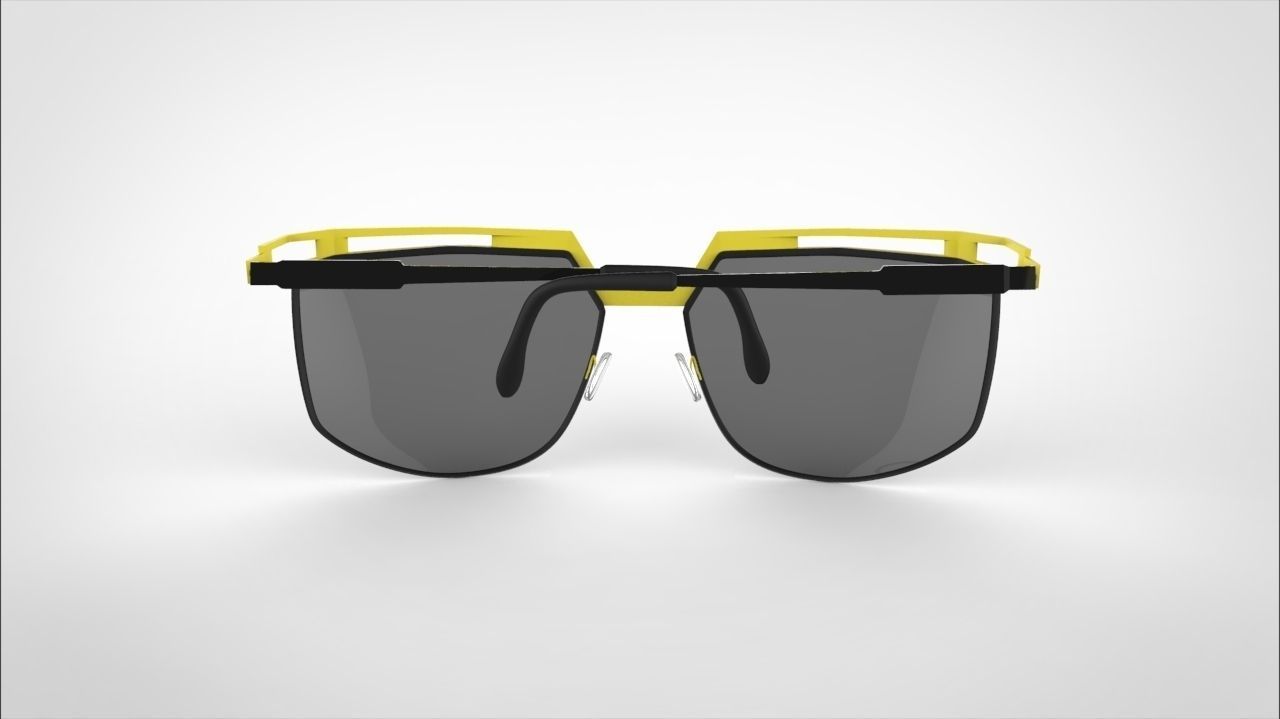 sun glass Low-poly 3D model_13