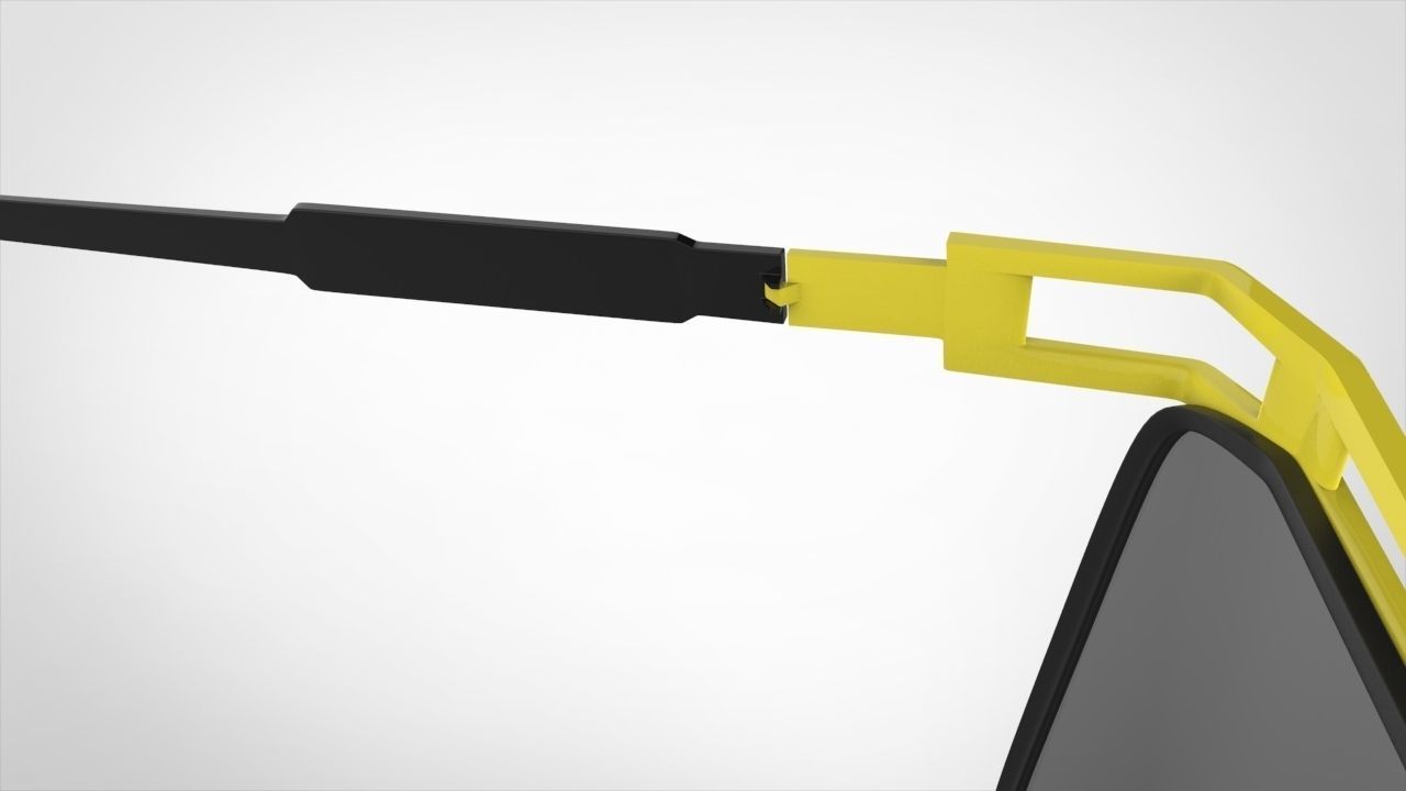 sun glass Low-poly 3D model_8