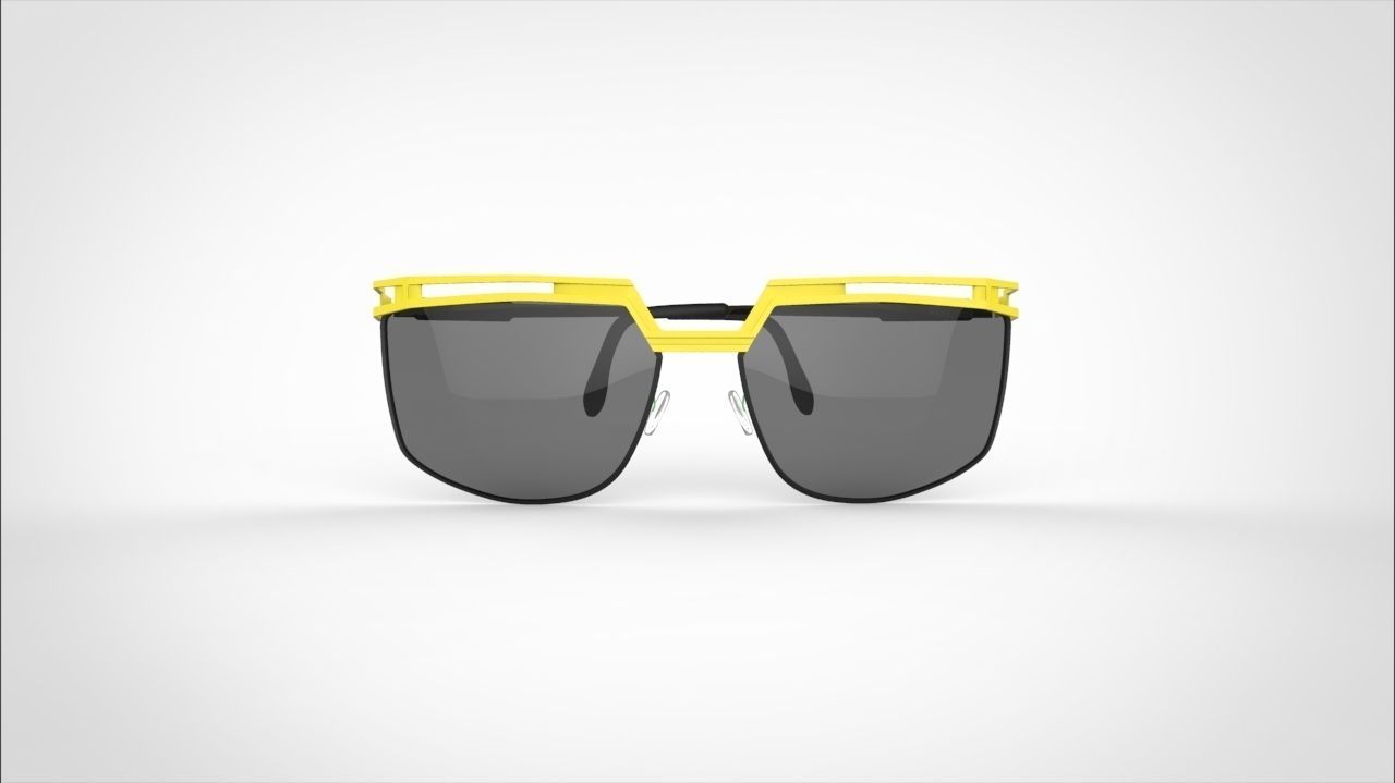 sun glass Low-poly 3D model_9
