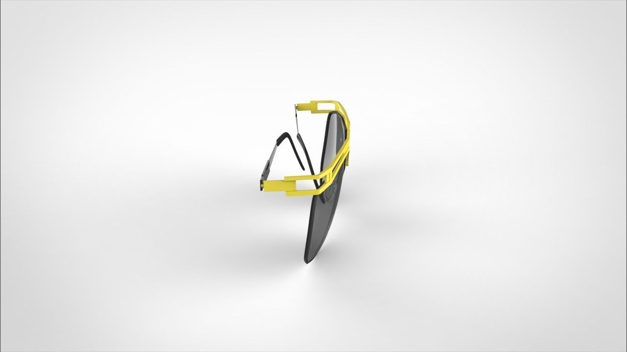 sun glass Low-poly 3D model_12