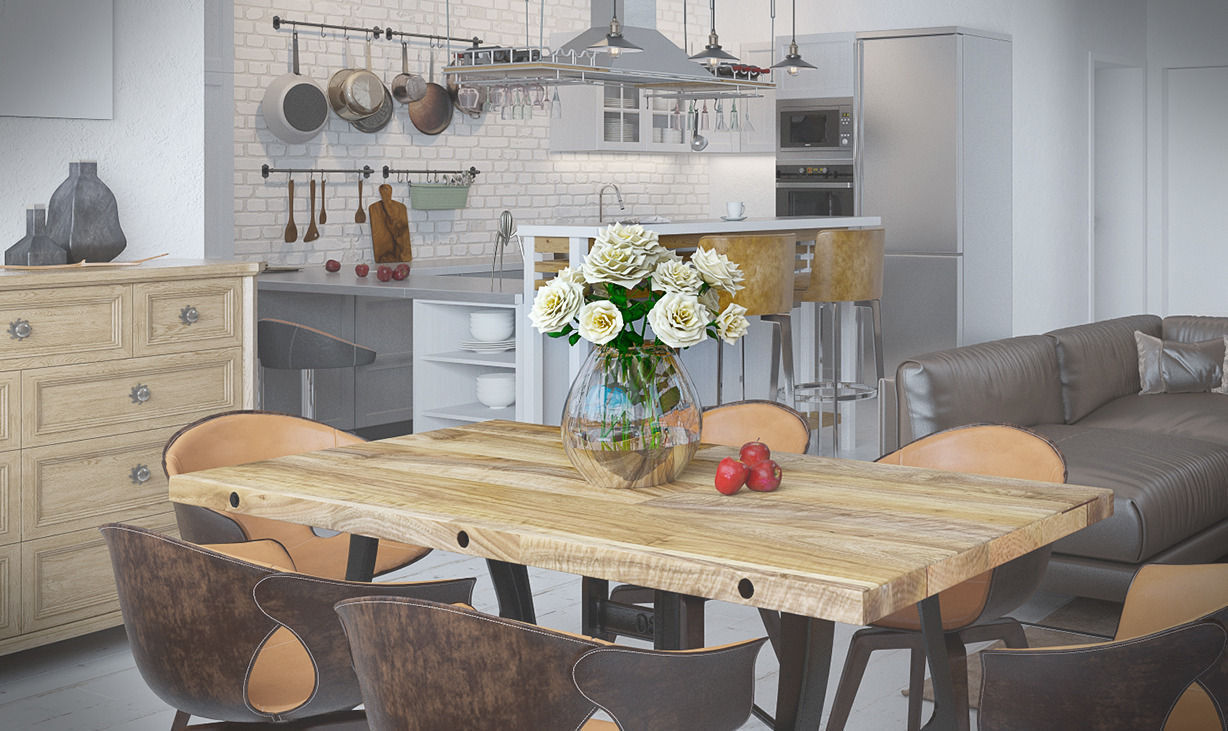 Bouquet of roses 3D model_10