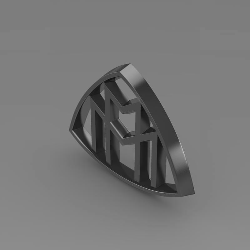 Maybach Logo 3D model_3