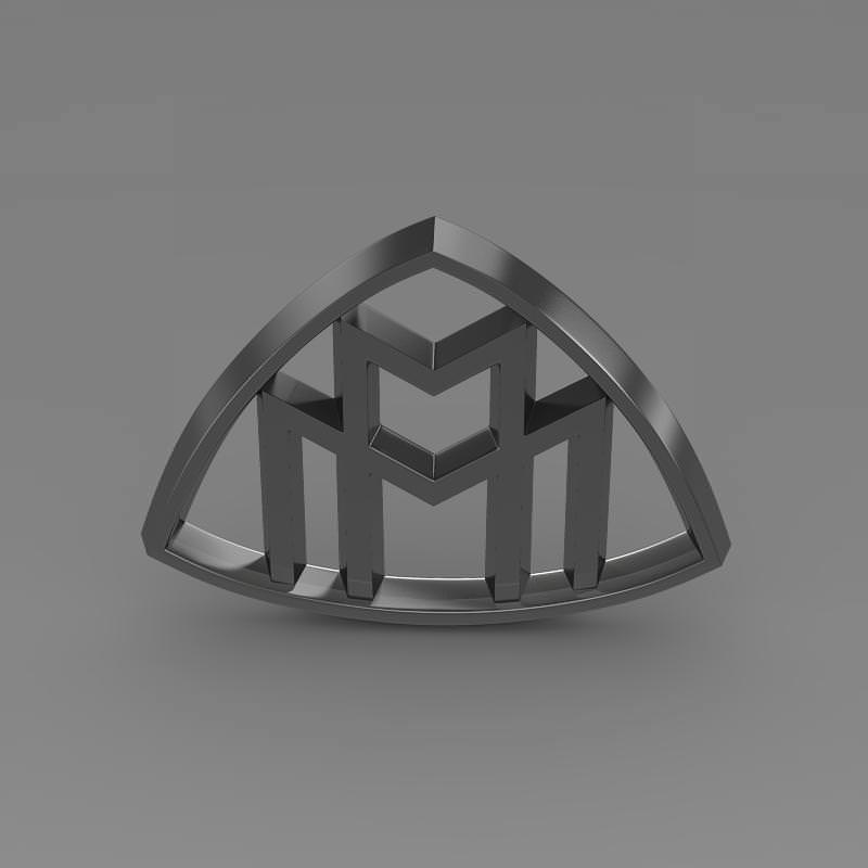 Maybach Logo 3D model_4