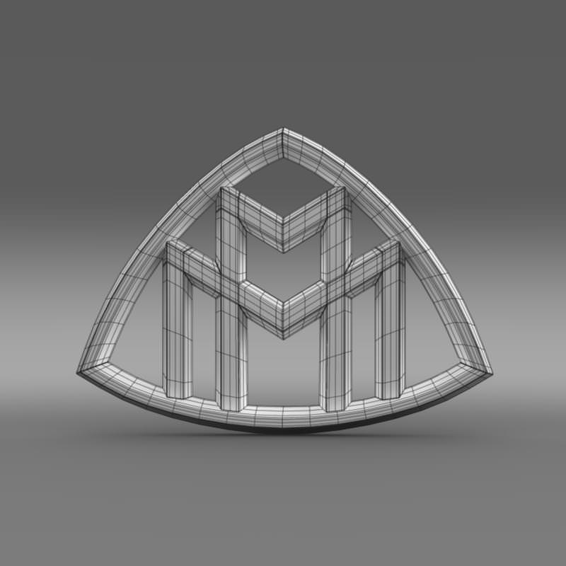 Maybach Logo 3D model_6