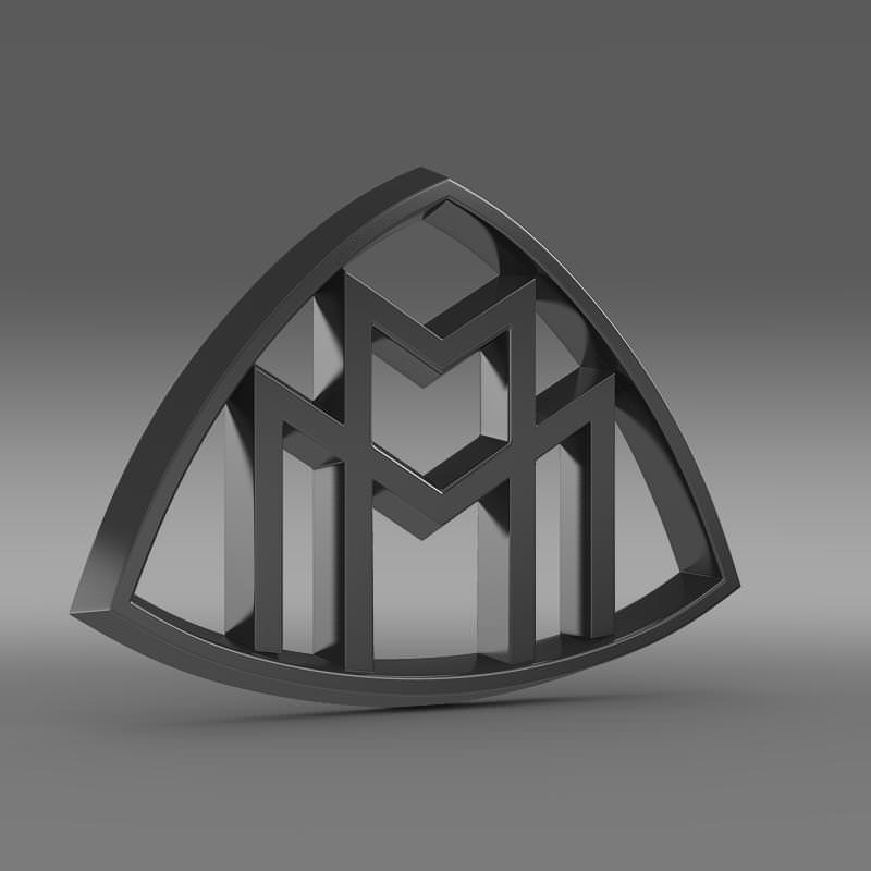 Maybach Logo 3D model_1