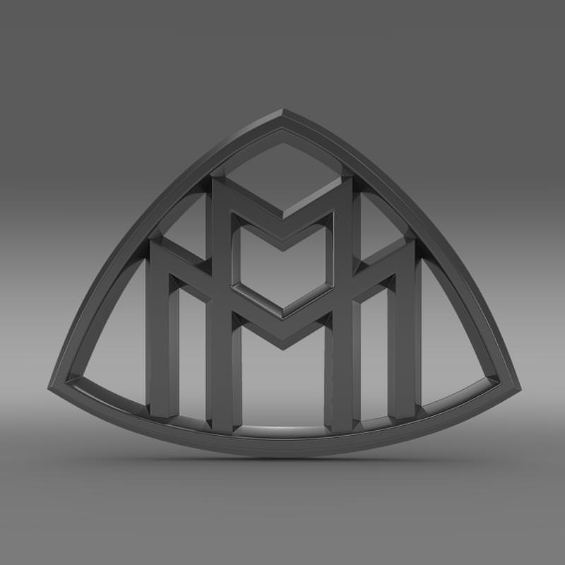 Maybach Logo 3D model_2