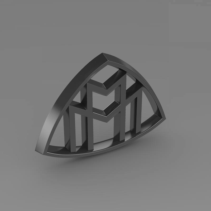 Maybach Logo 3D model_5