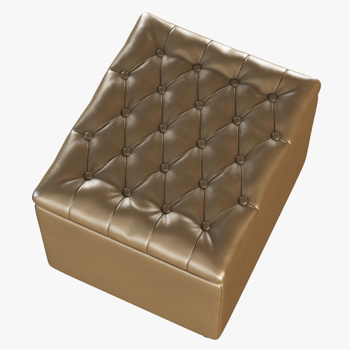 Pouf Sky Capitone 3D model_3