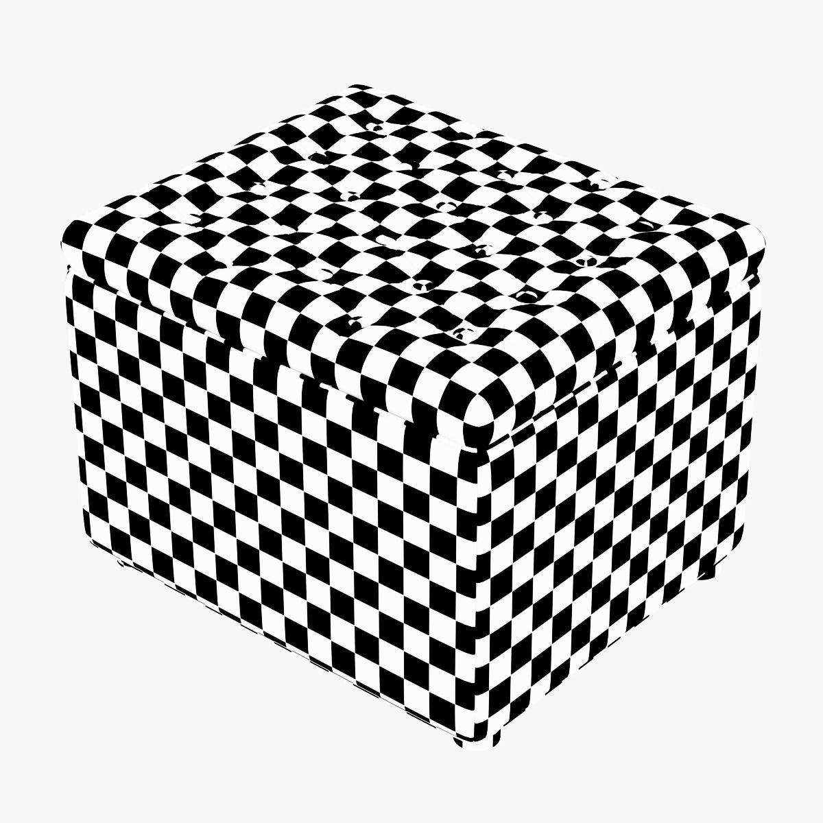 Pouf Sky Capitone 3D model_1