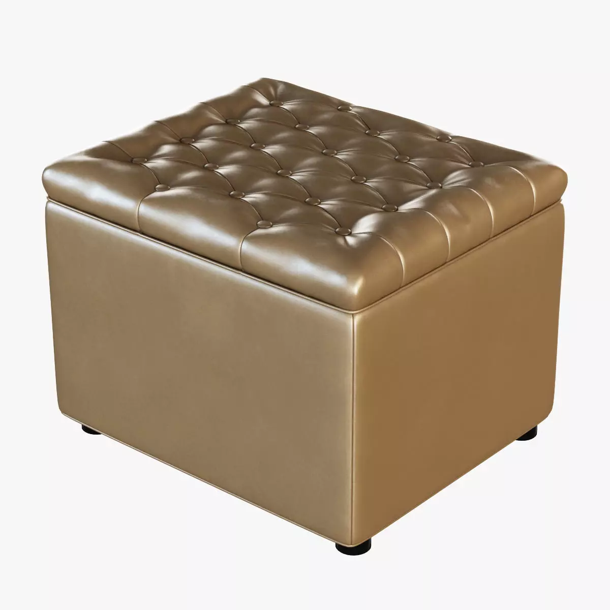 Pouf Sky Capitone 3D model_0