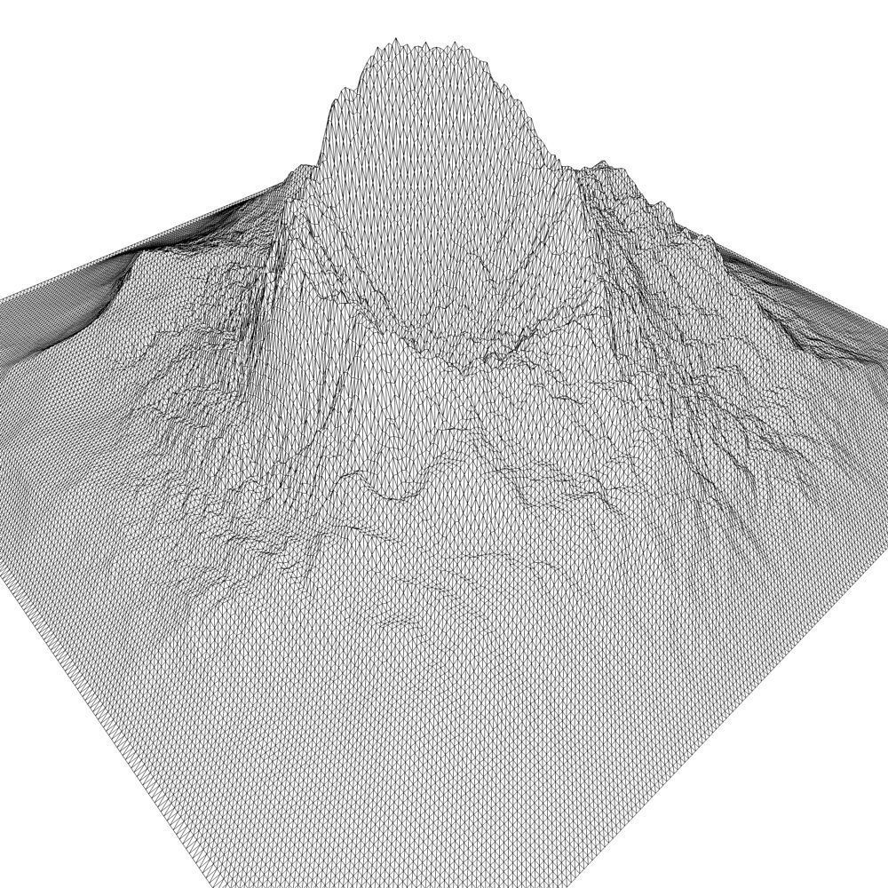 Prehistoric Volcano Low Poly Low-poly 3D model_6