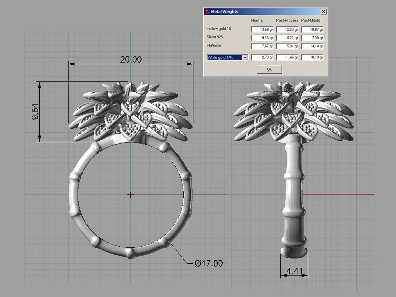 Dahlia fashion ring 0004 3D print model_10