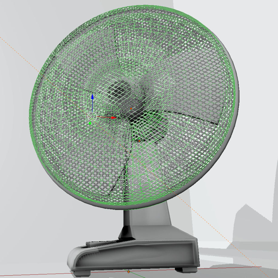 Fan with animation Free low-poly 3D model_4