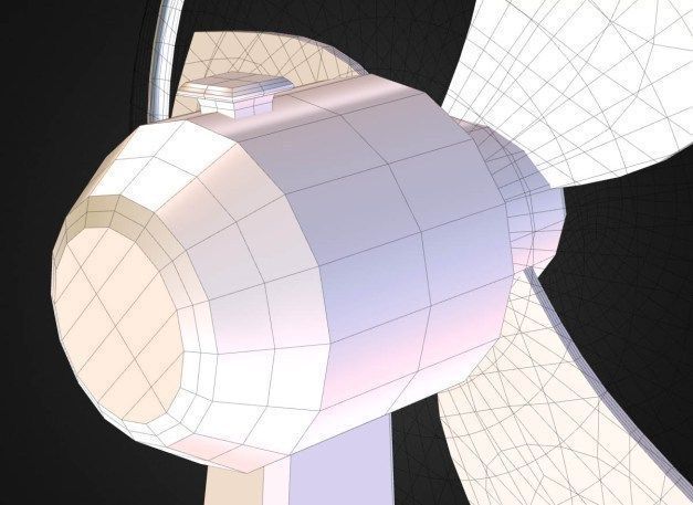 Fan with animation Free low-poly 3D model_16