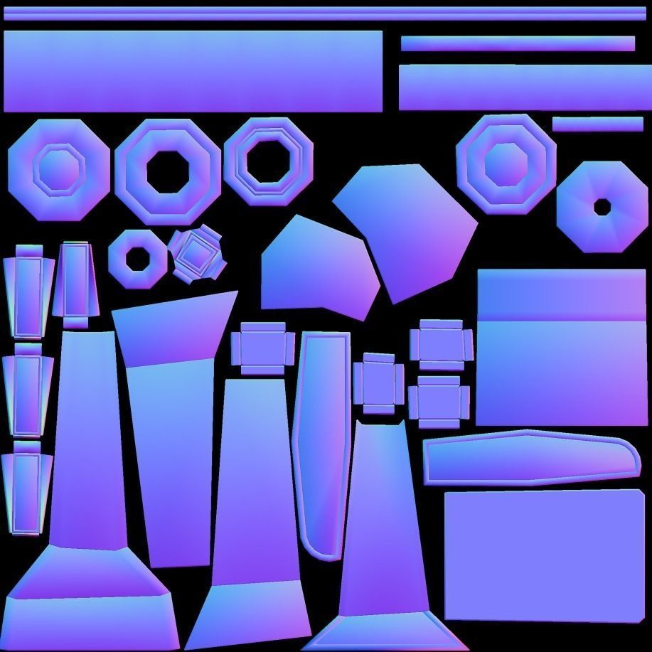 Fan with animation Free low-poly 3D model_9