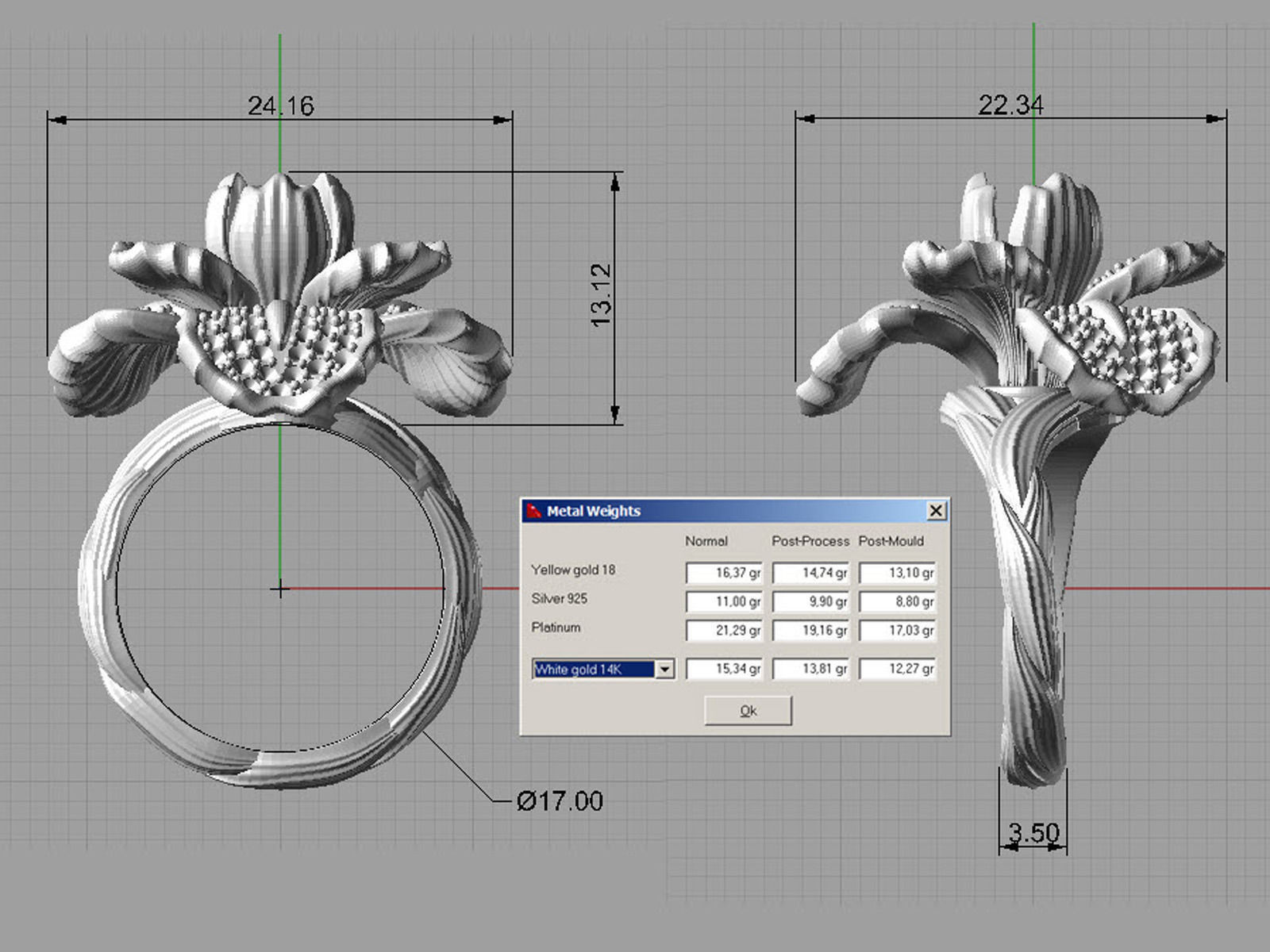 Iris fashion ring 0004 3D print model_12