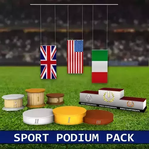 Sport podium flag pack
