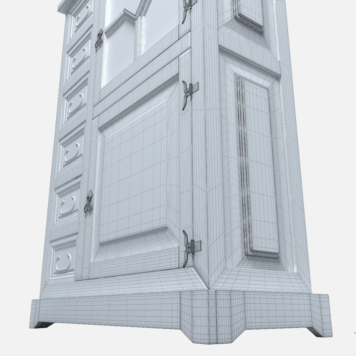 D4C213 Sunflower Rustic Dishes Furniture Vajillero Girasol 3D model_5