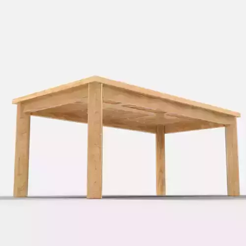 Puebla Rustic Table 3D model