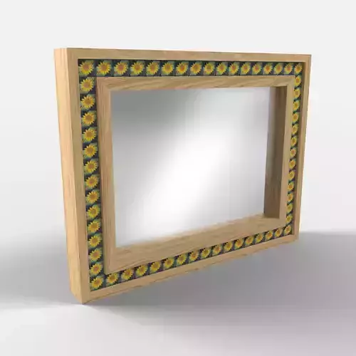Sunflower Mirror Espejo Girasol 3D model