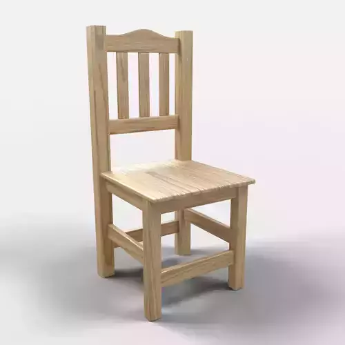 Acapulco Rustic Chair 3D model