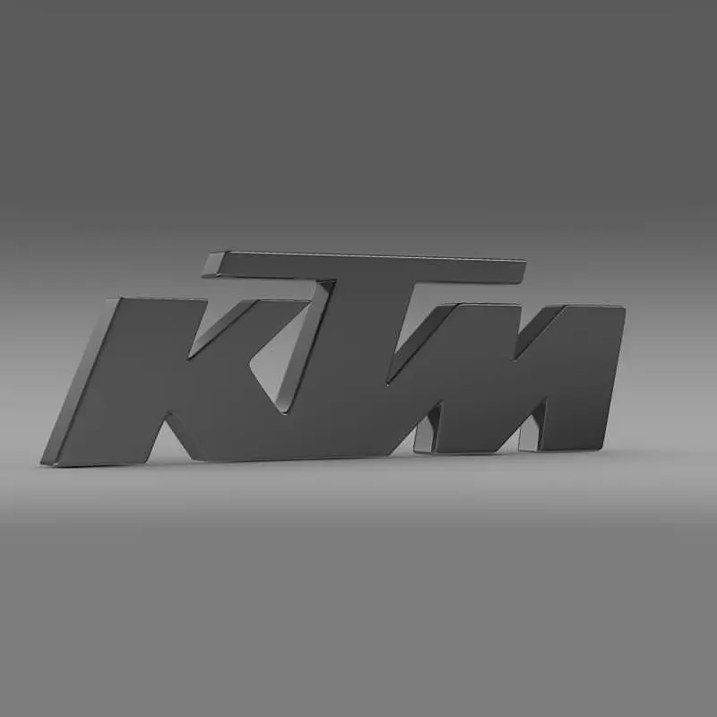 KTM Logo 3D model_0