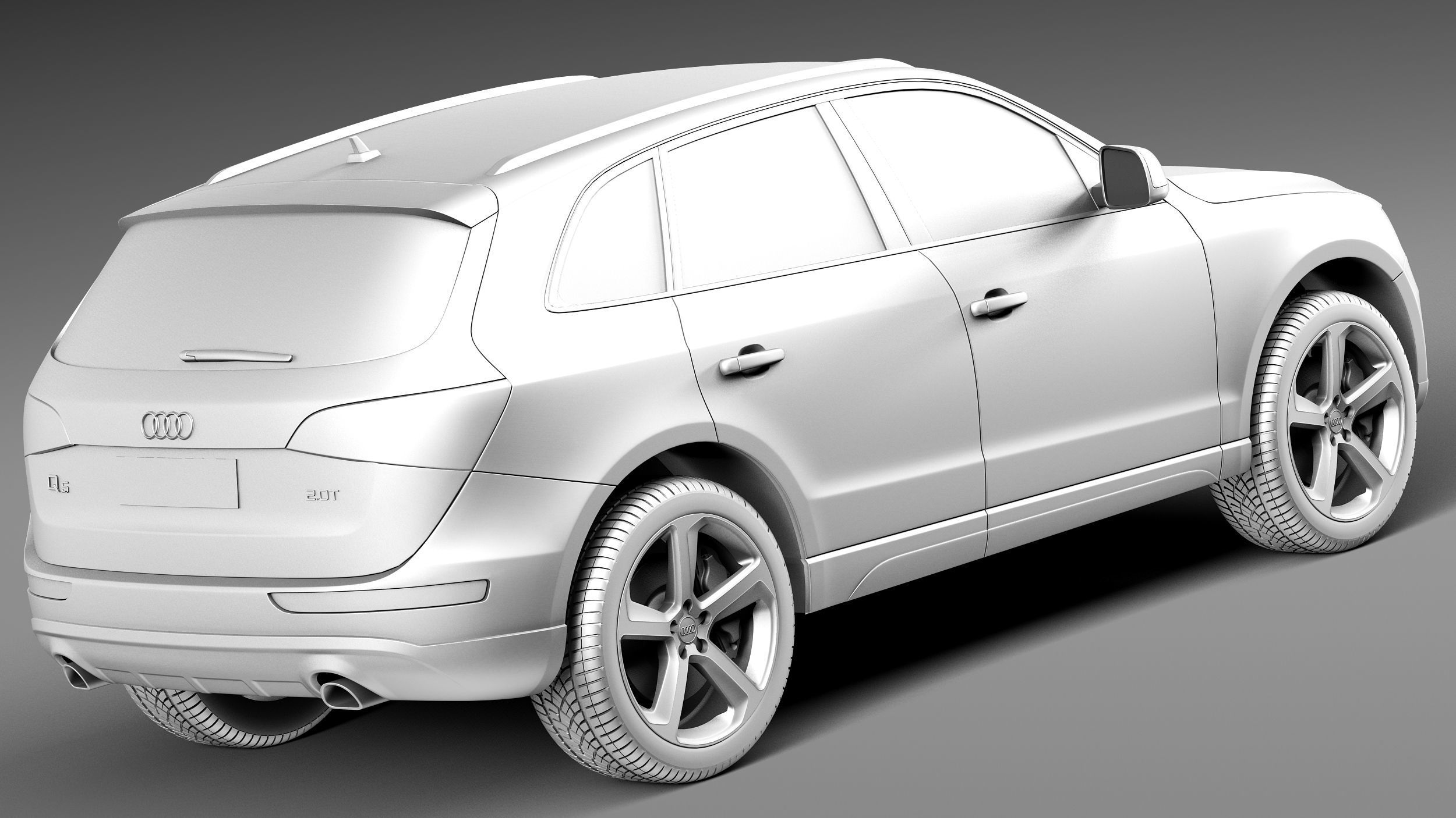 Audi Q5 2013 3D model_12