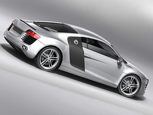 Audi R8 2009 3D model_4