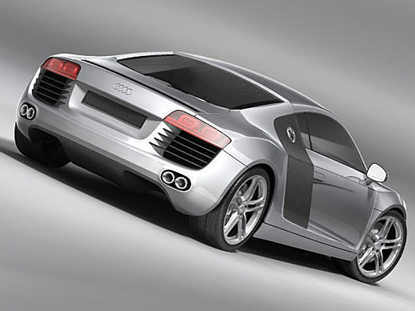 Audi R8 2009 3D model_6