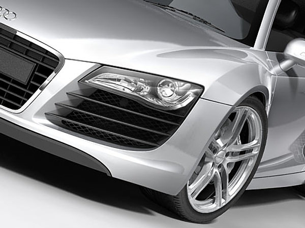 Audi R8 2009 3D model_1